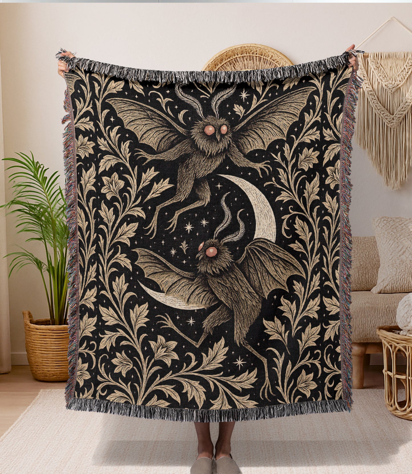 Mothman Woven Blanket
