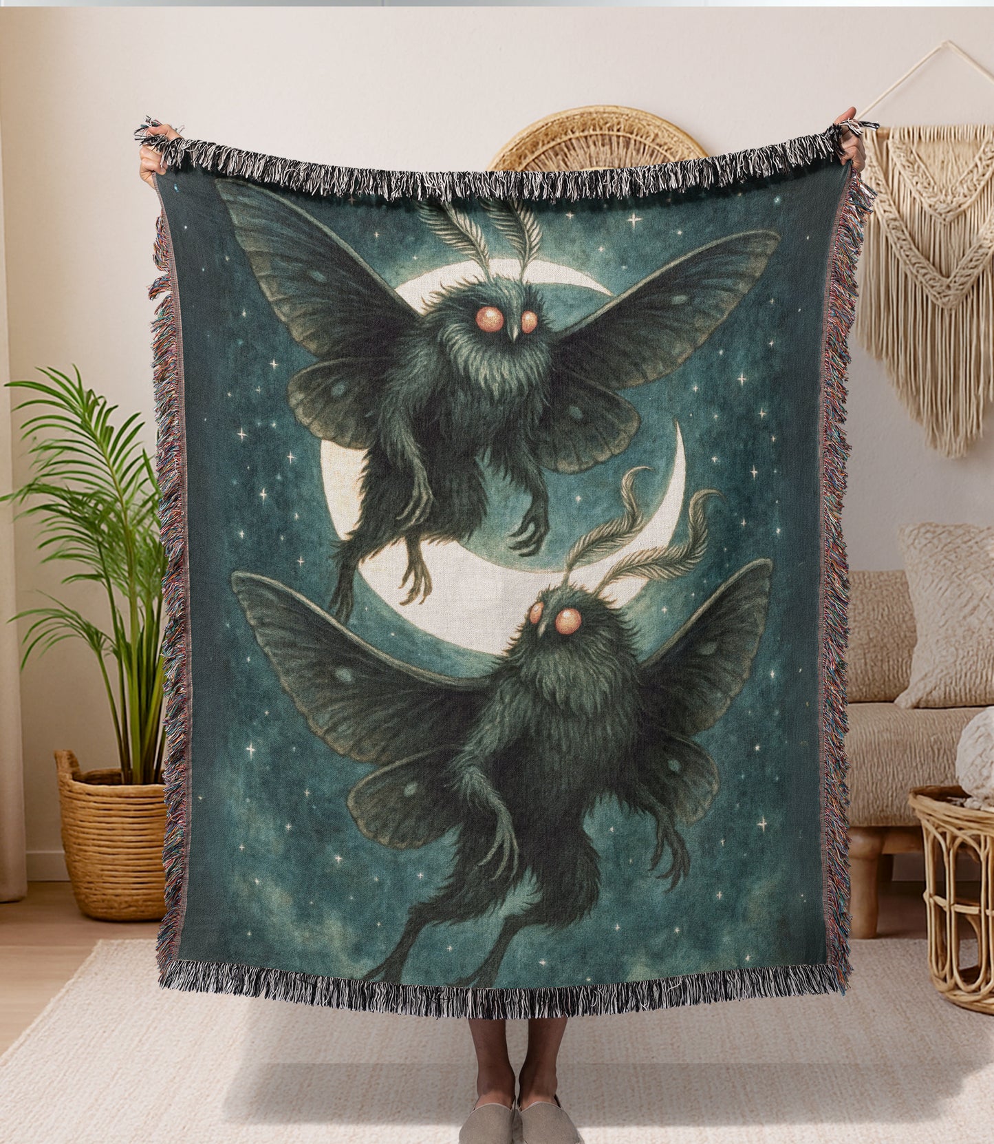 Mothman Woven Blanket