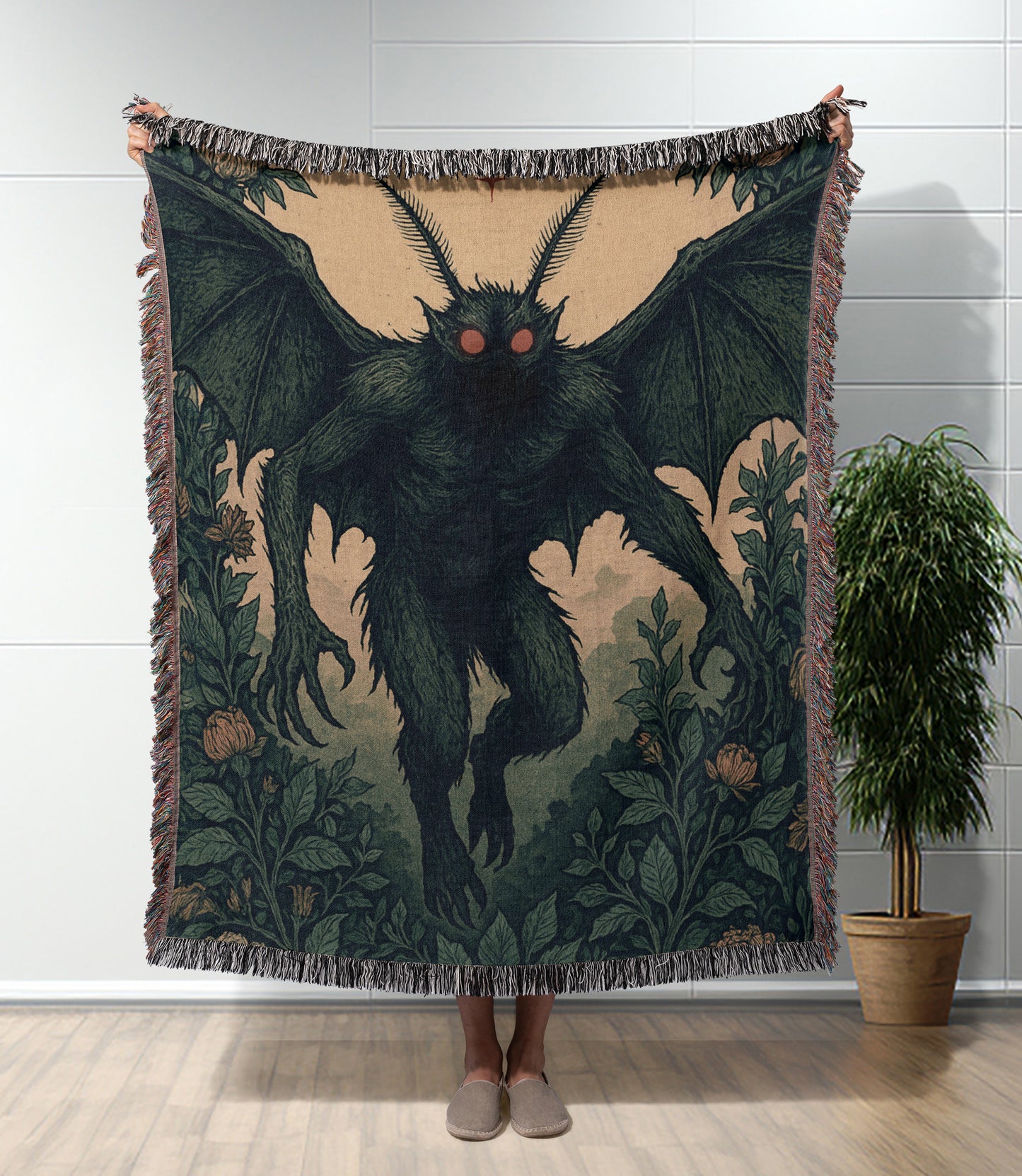 Mothman Woven Blanket