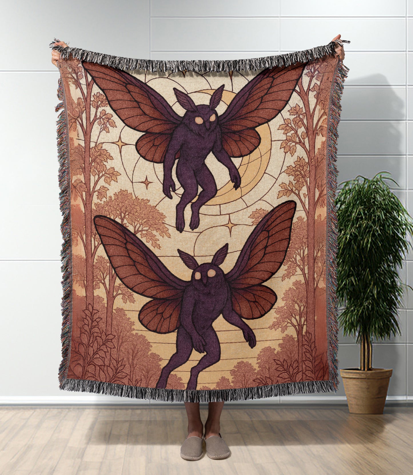 Mothman Woven Blanket