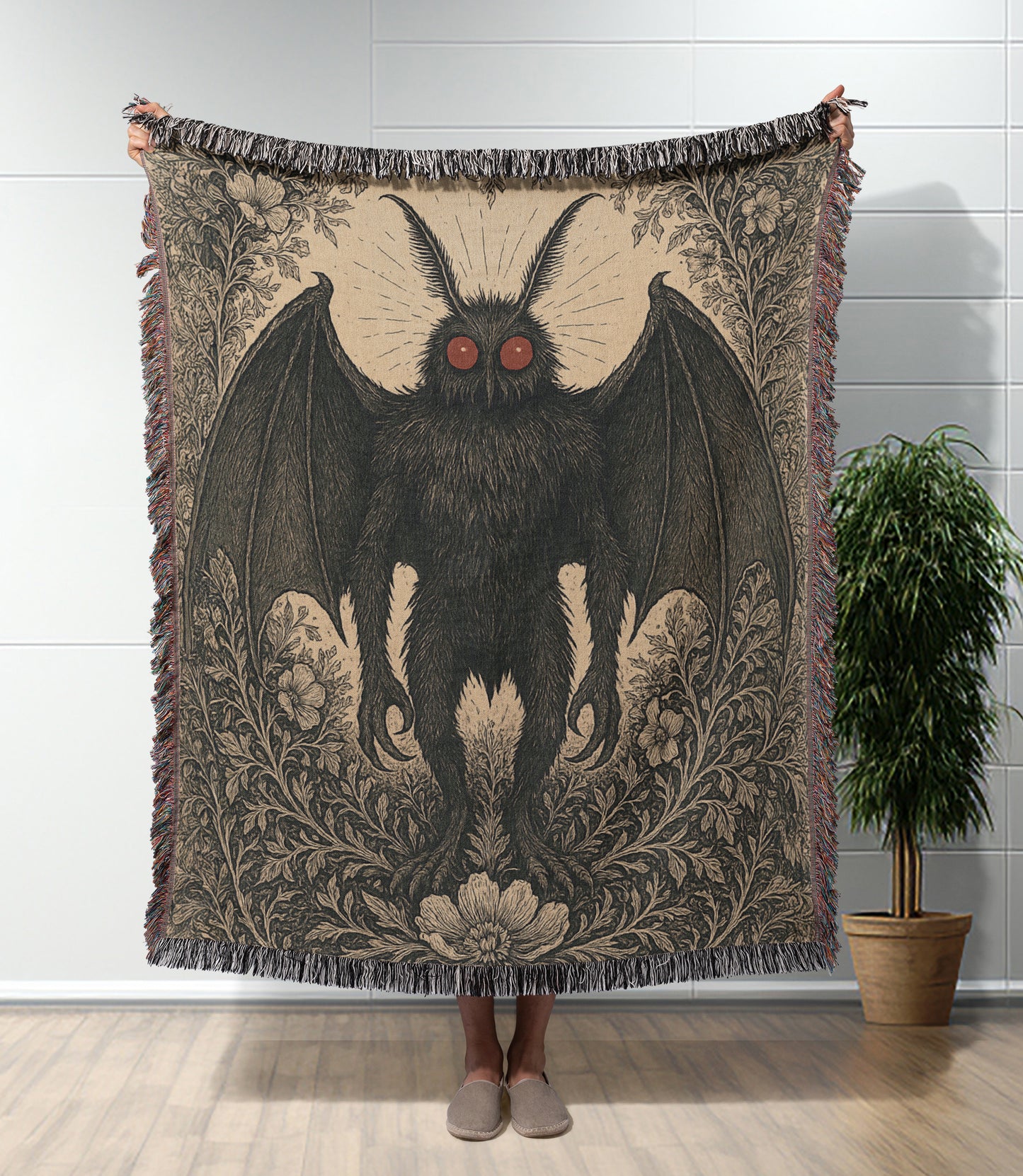 Mothman Woven Blanket