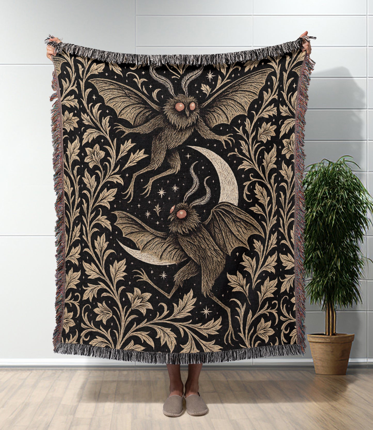 Mothman Woven Blanket