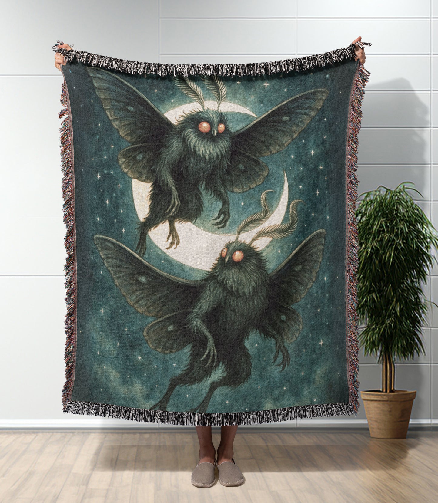 Mothman Woven Blanket