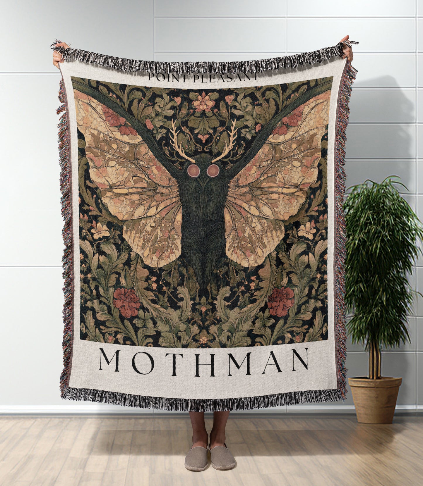 Mothman Woven Blanket