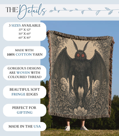 Mothman Woven Blanket