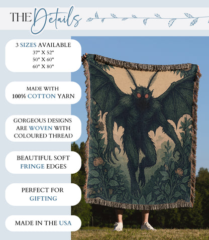 Mothman Woven Blanket