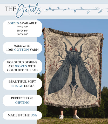 Mothman Woven Blanket