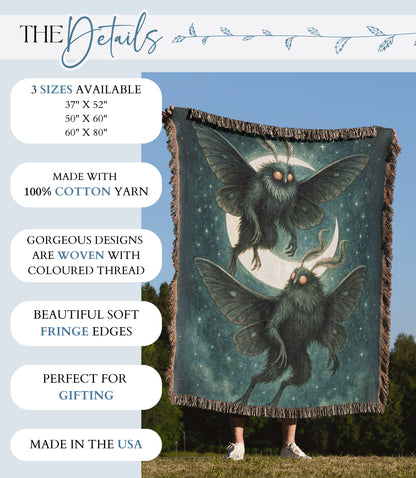 Mothman Woven Blanket