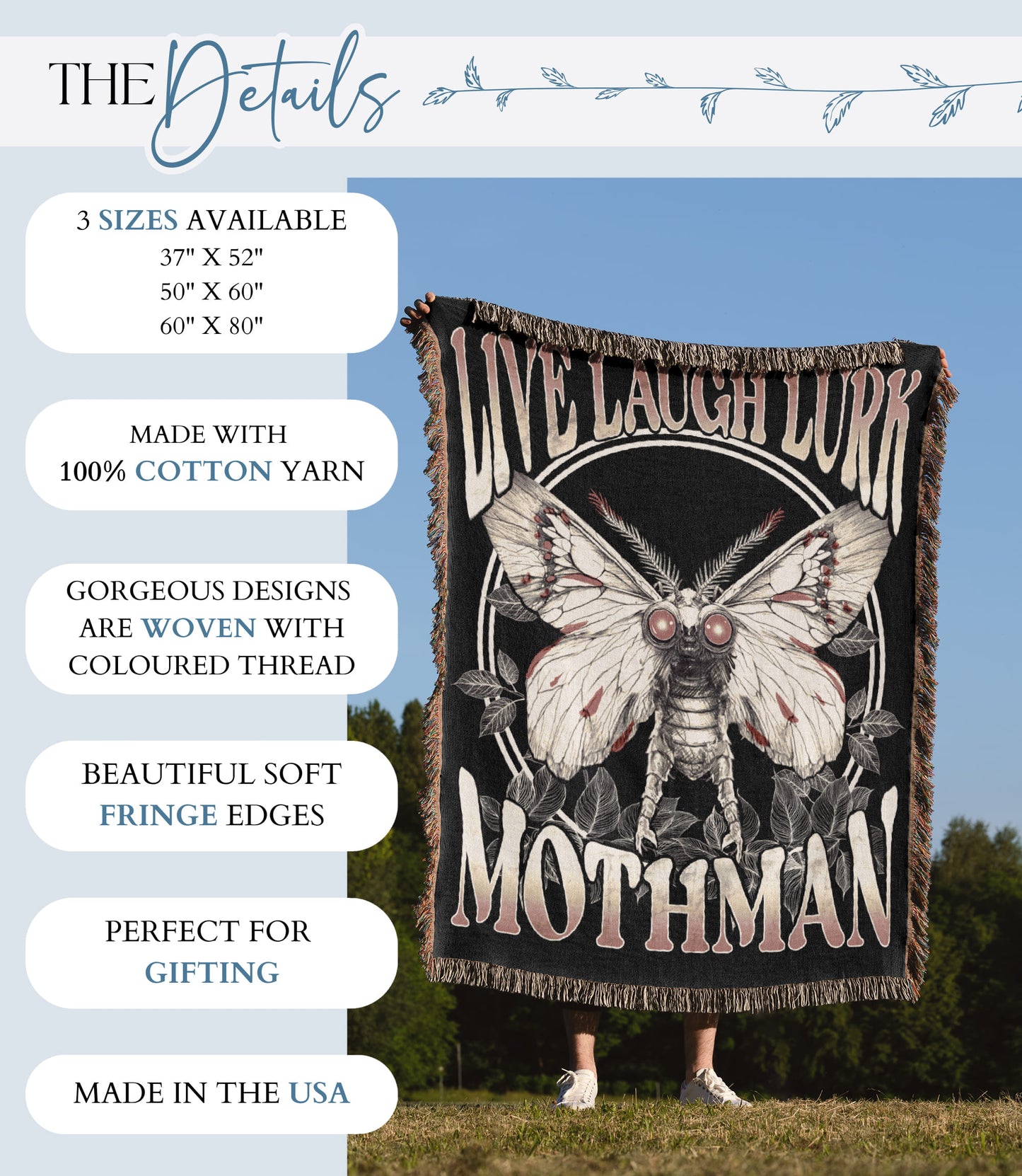 Mothman Woven Blanket