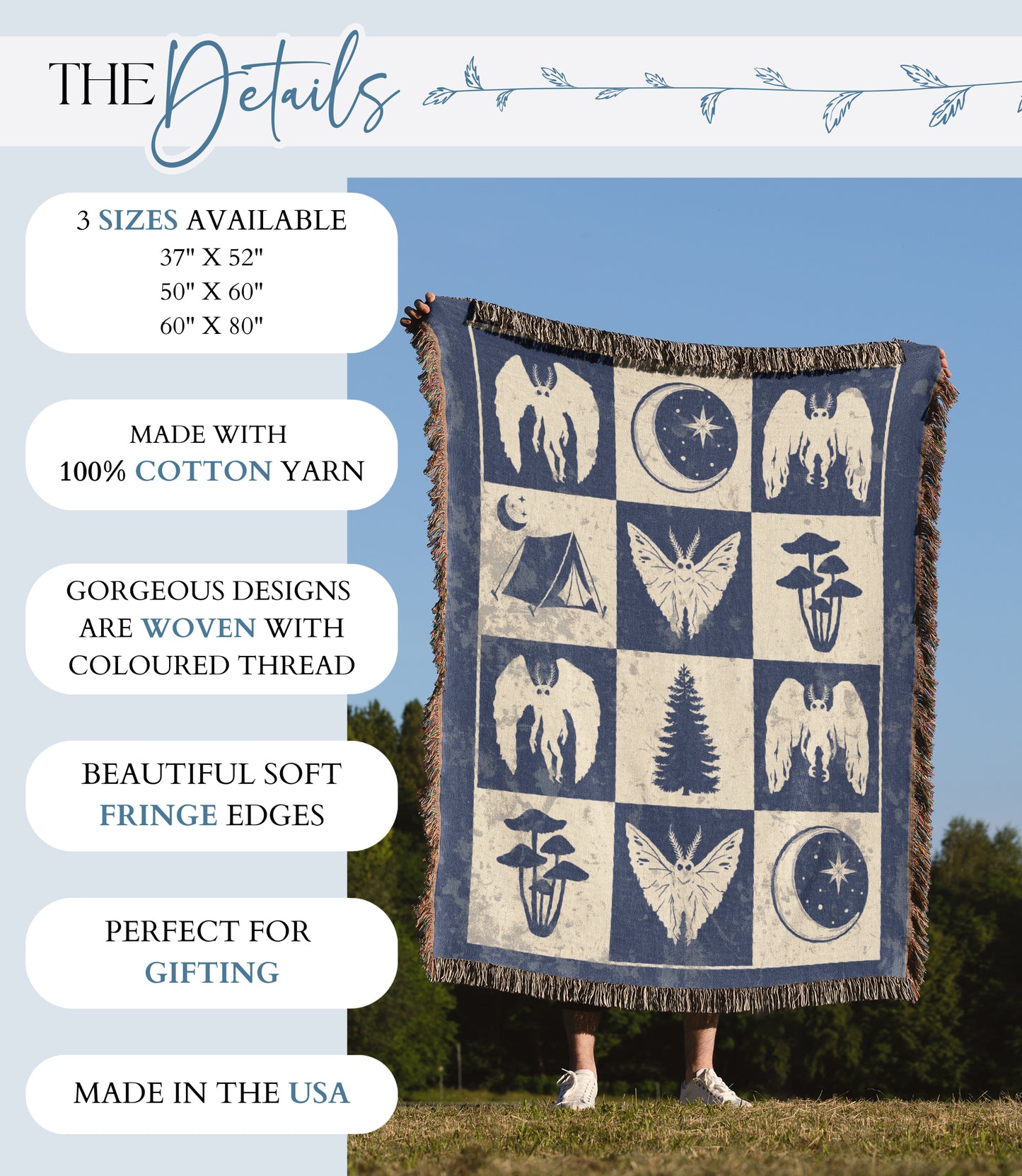 Mothman Woven Blanket