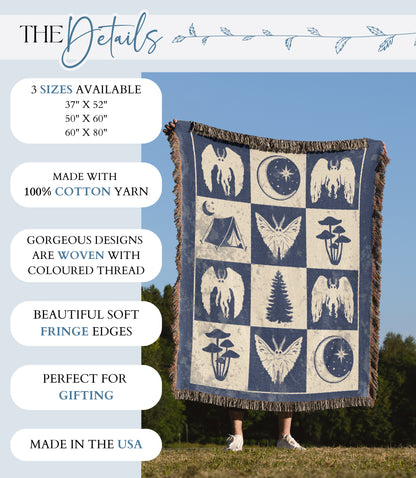 Mothman Woven Blanket