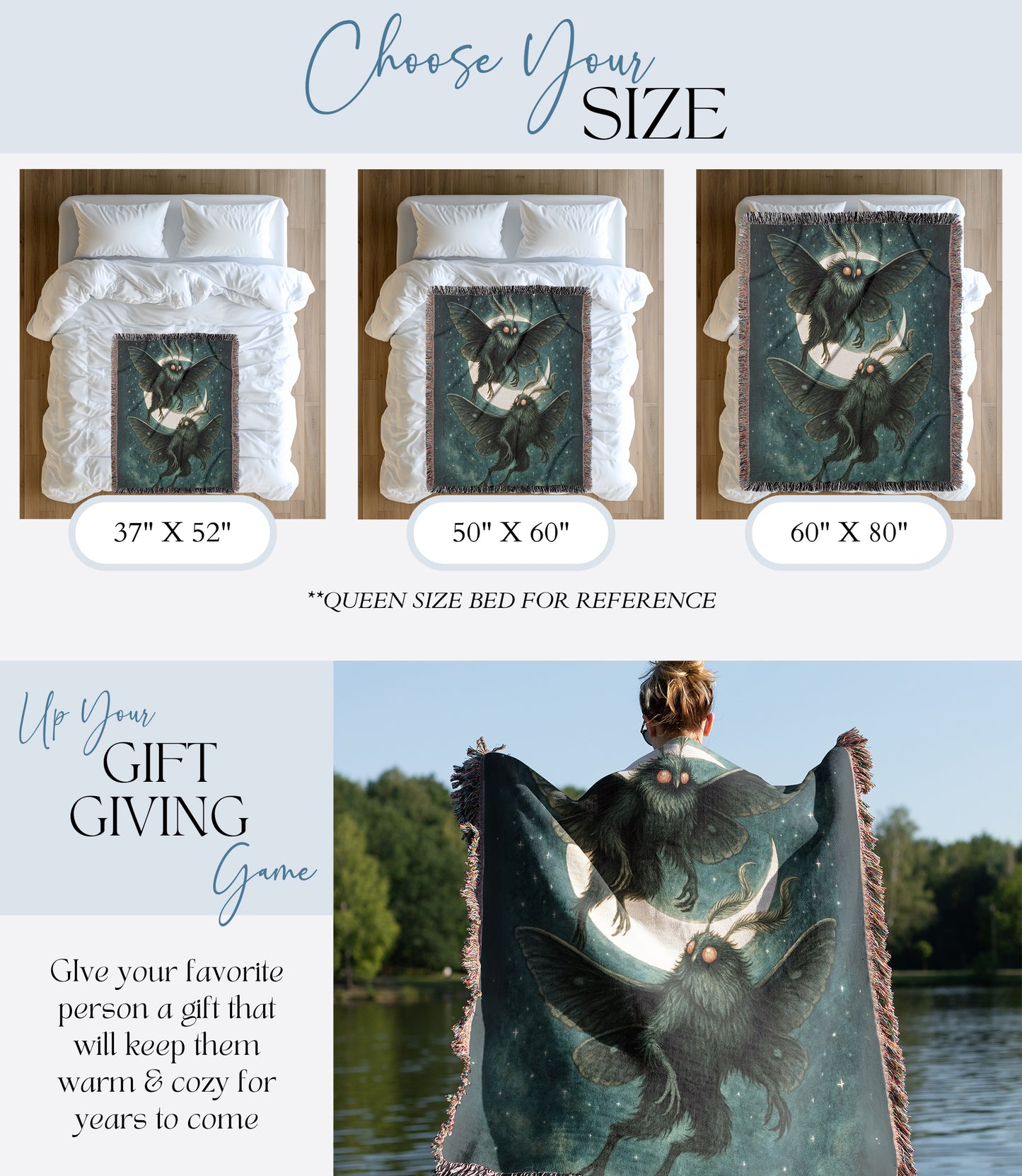 Mothman Woven Blanket