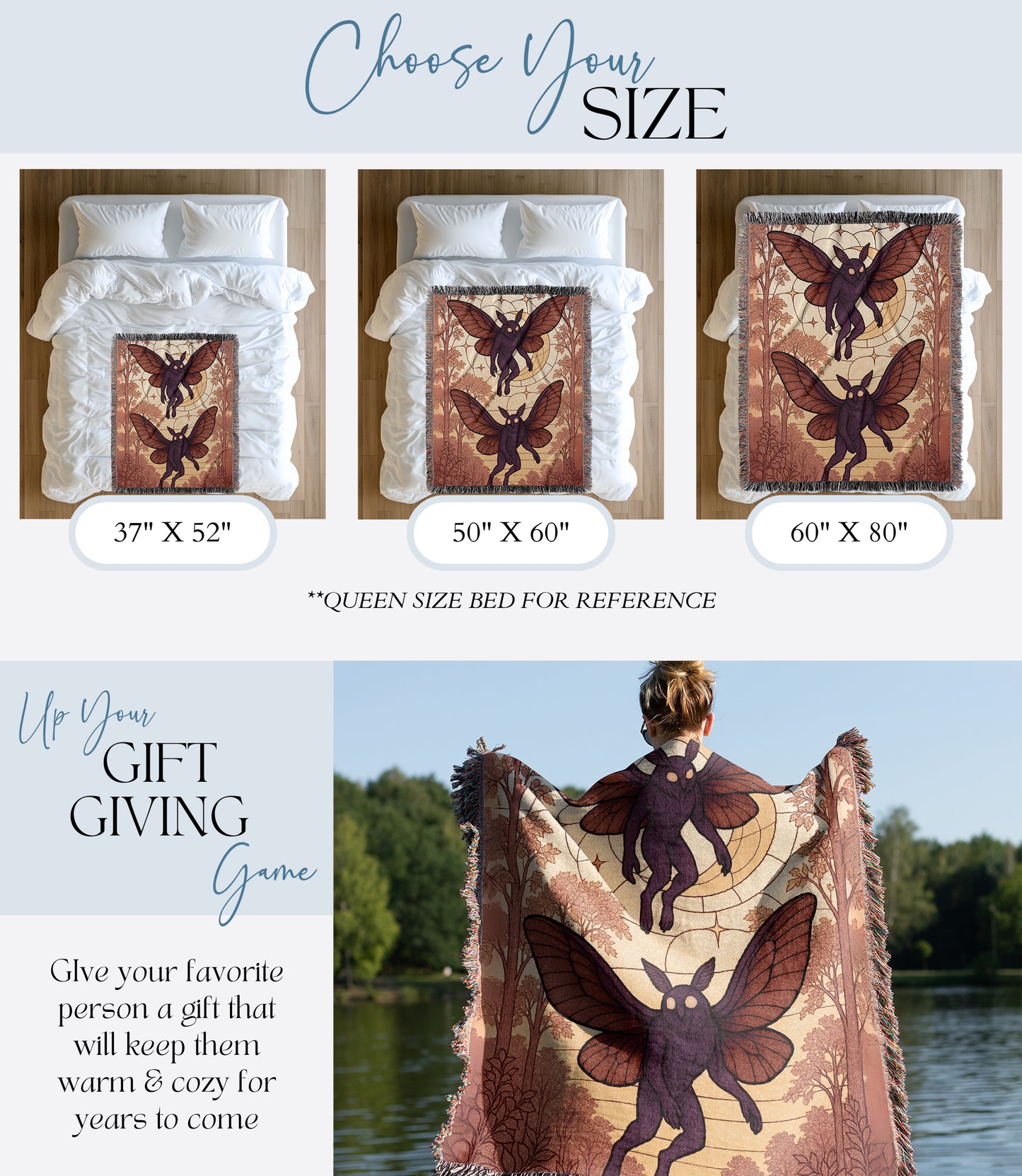 Mothman Woven Blanket
