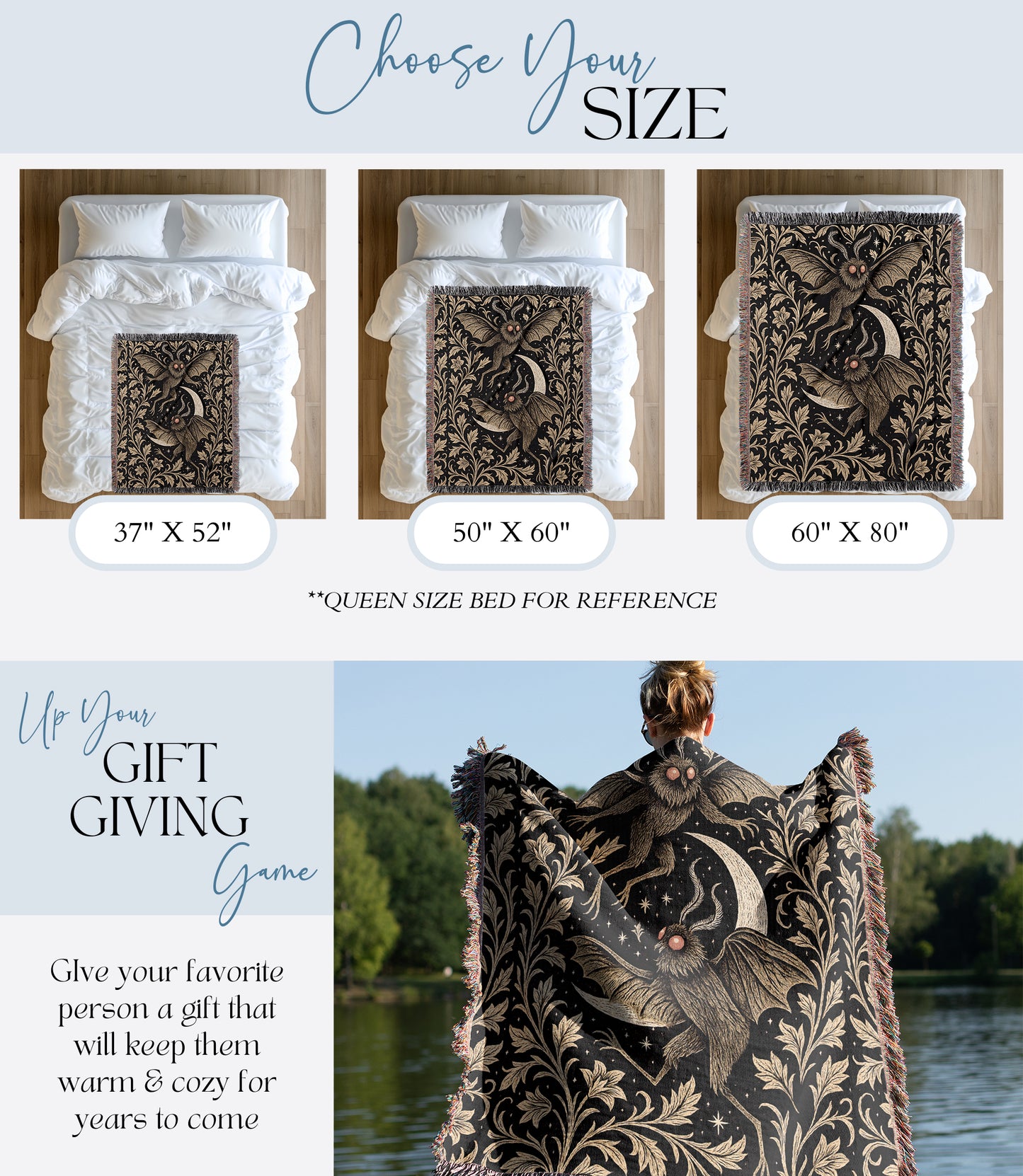 Mothman Woven Blanket