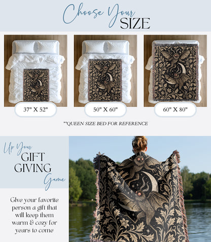 Mothman Woven Blanket