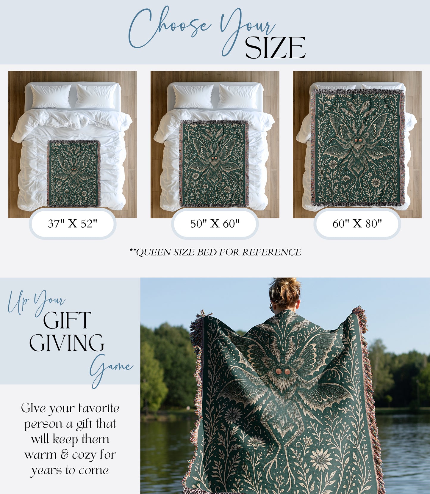 Mothman Woven Blanket