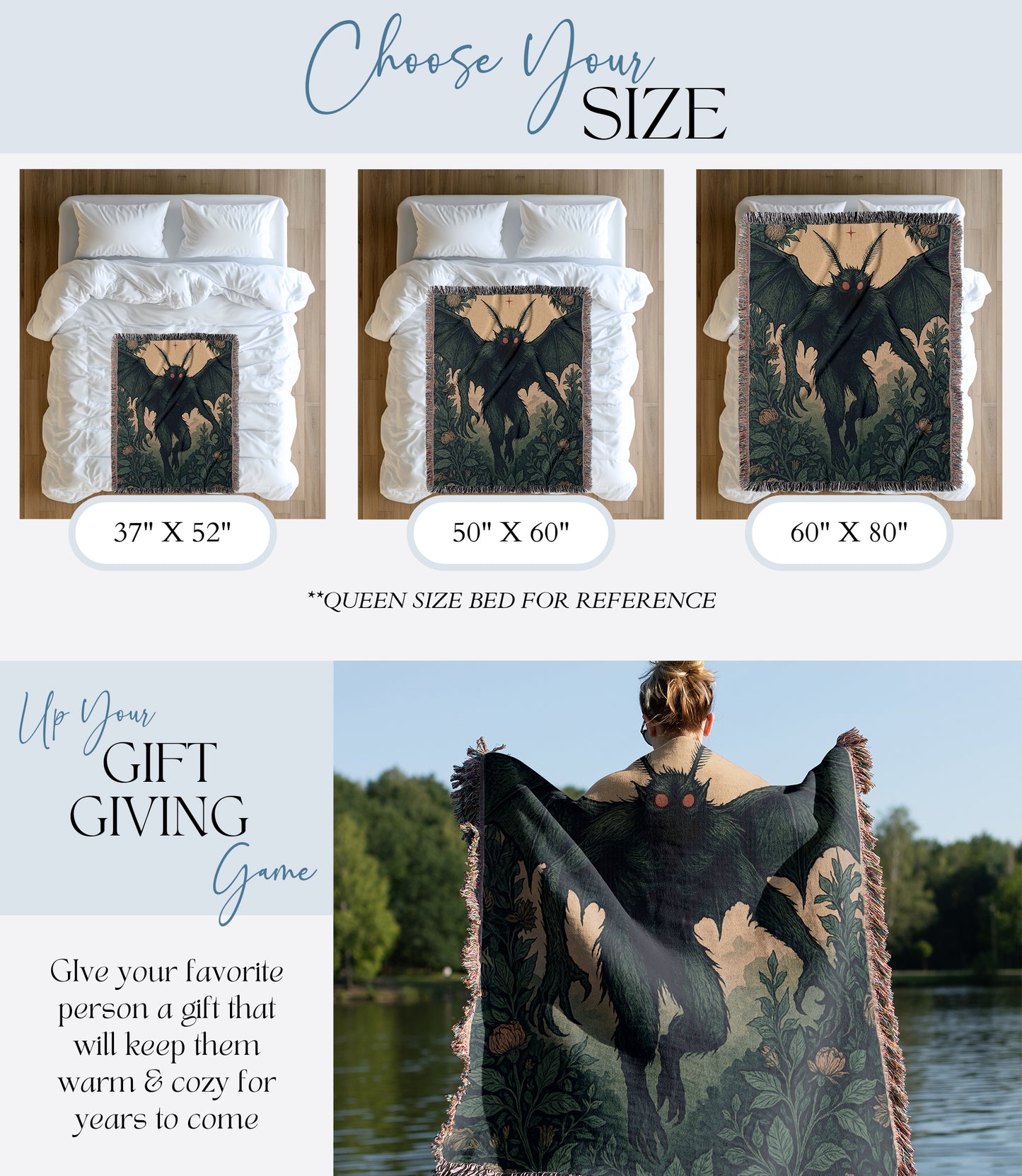 Mothman Woven Blanket