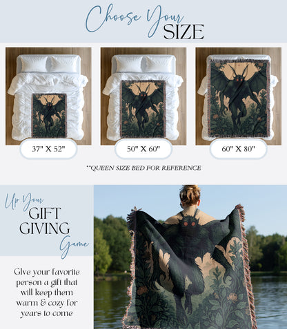 Mothman Woven Blanket