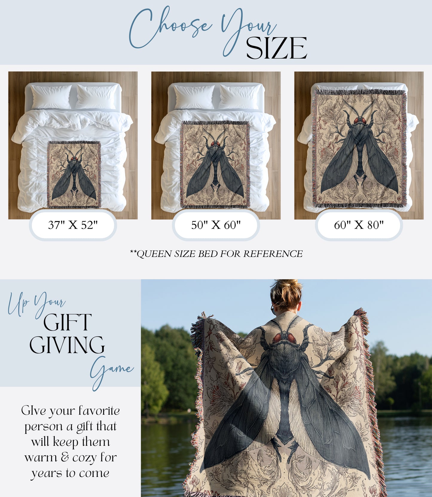 Mothman Woven Blanket