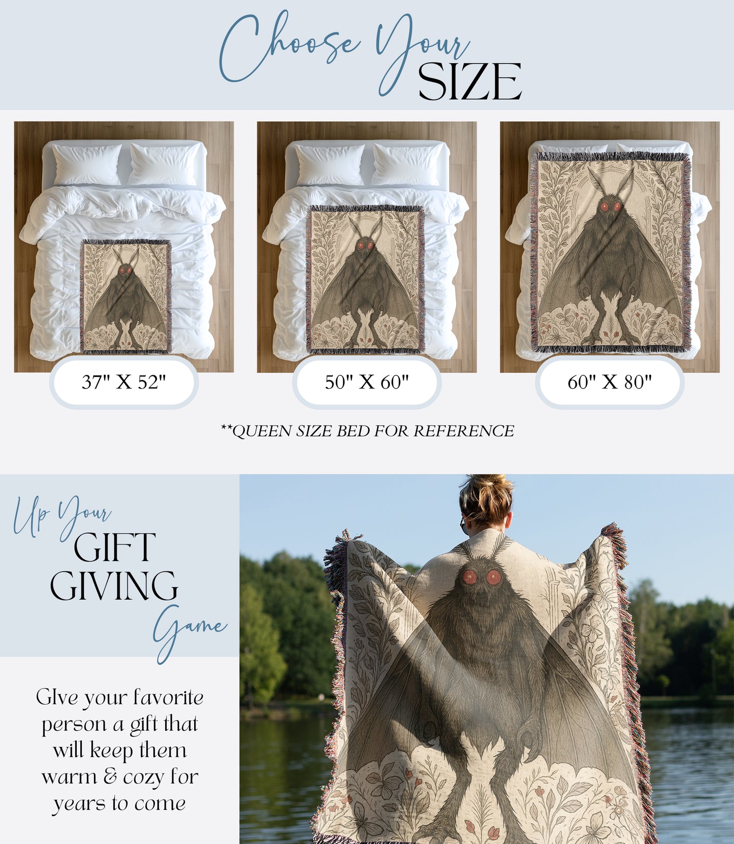 Mothman Woven Blanket