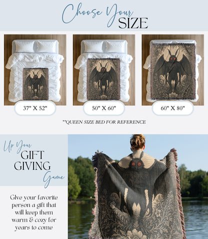 Mothman Woven Blanket