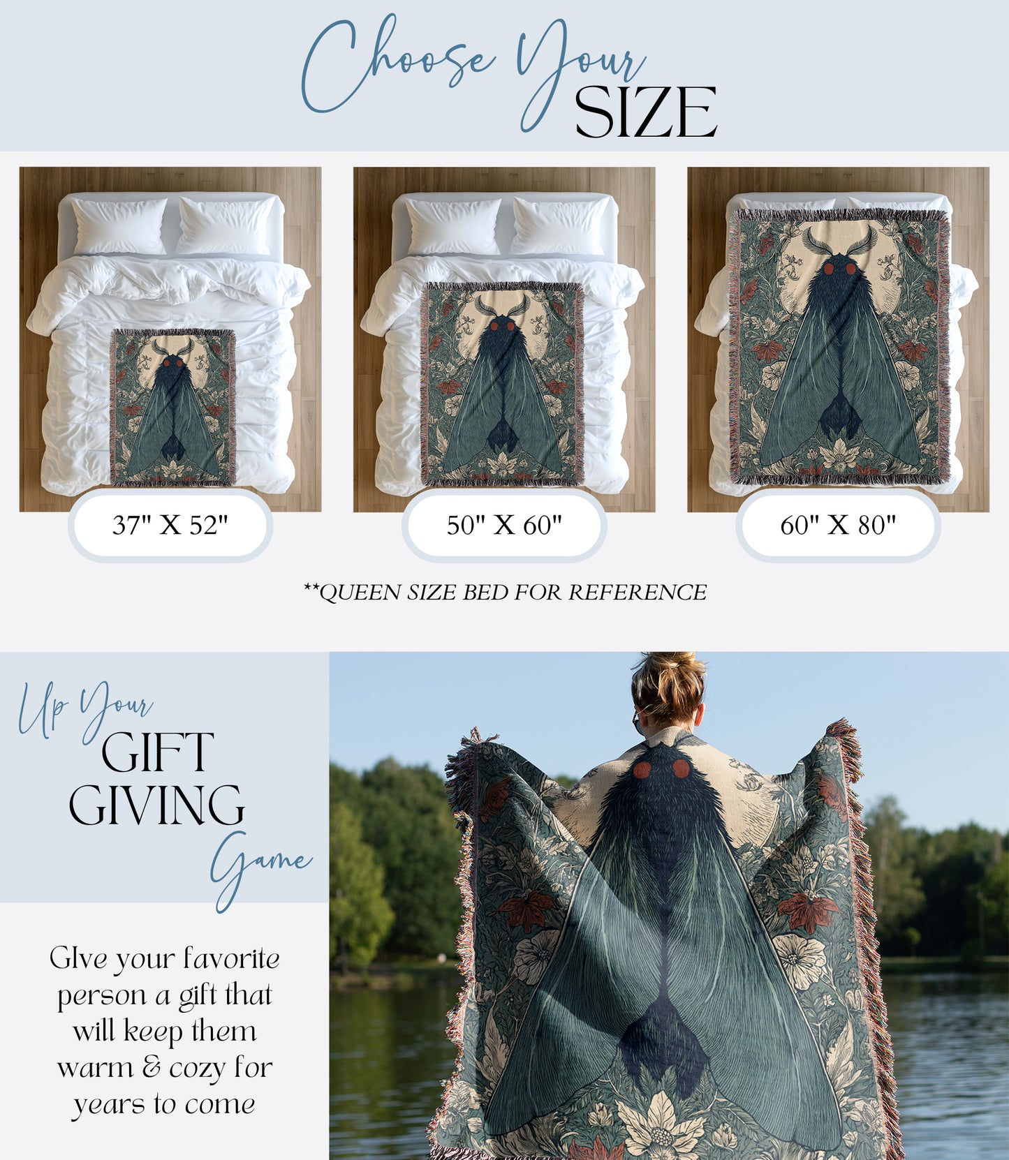 Mothman Woven Blanket