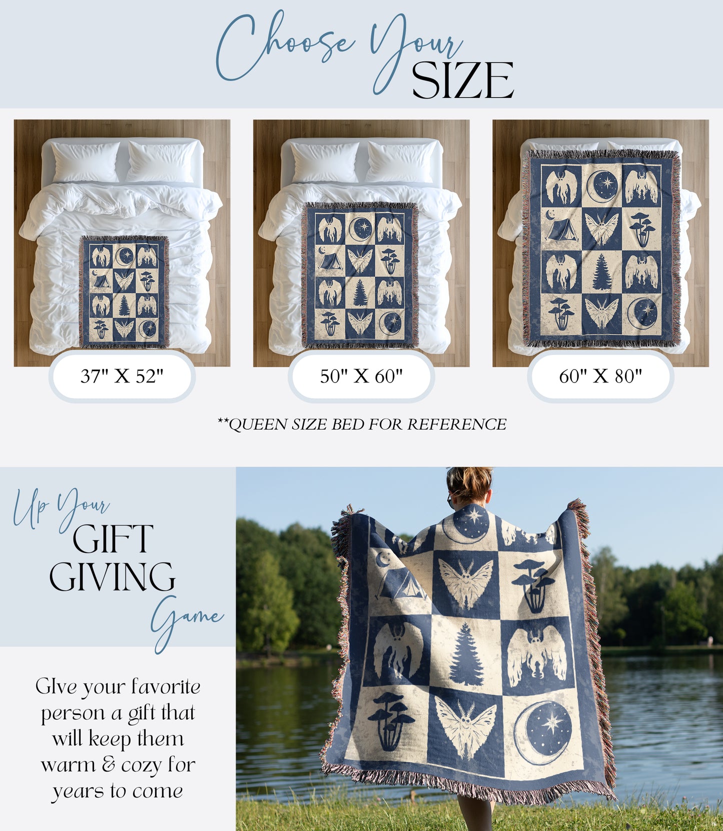 Mothman Woven Blanket