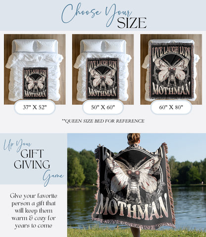 Mothman Woven Blanket