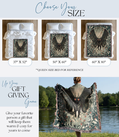 Mothman Woven Blanket