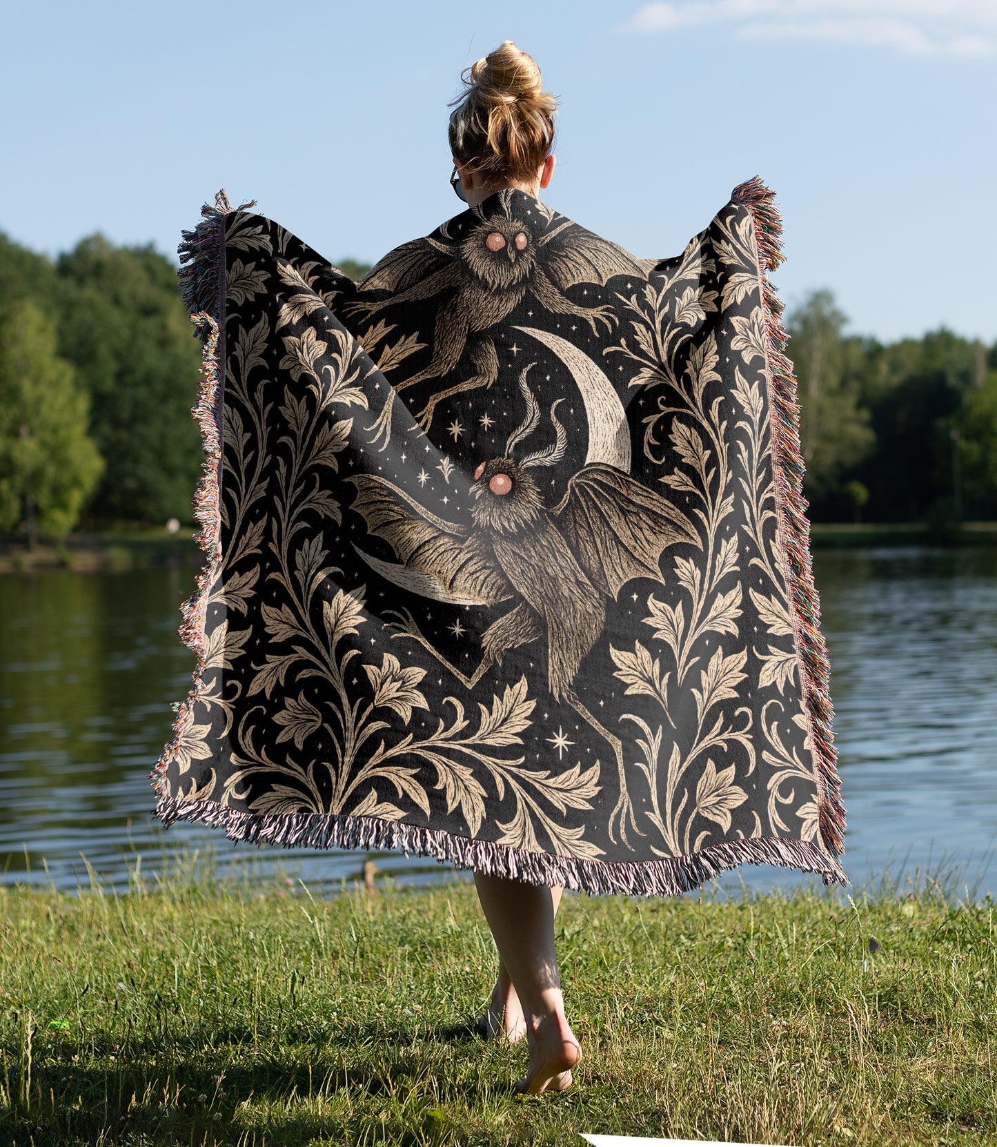 Mothman Woven Blanket