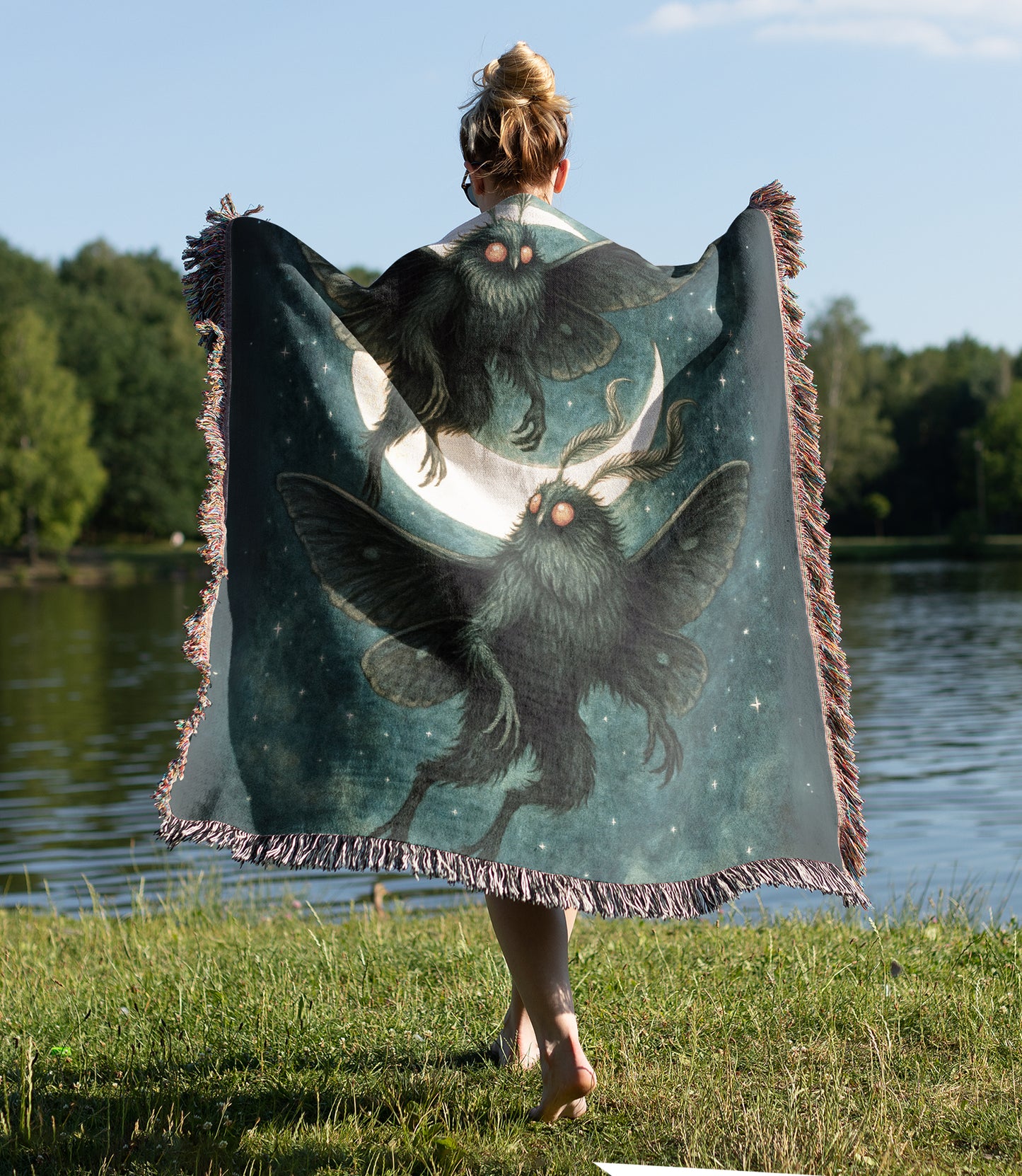 Mothman Woven Blanket