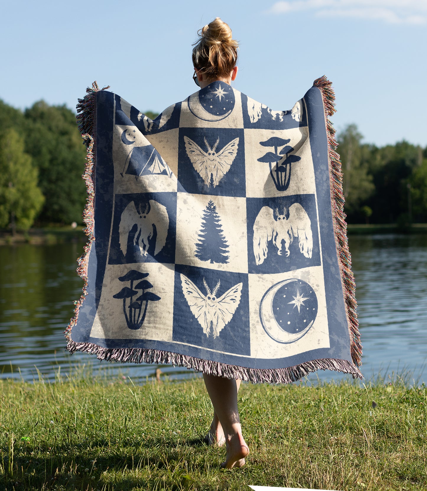 Mothman Woven Blanket