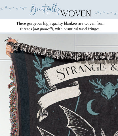 Personalized Mothman Woven Blanket