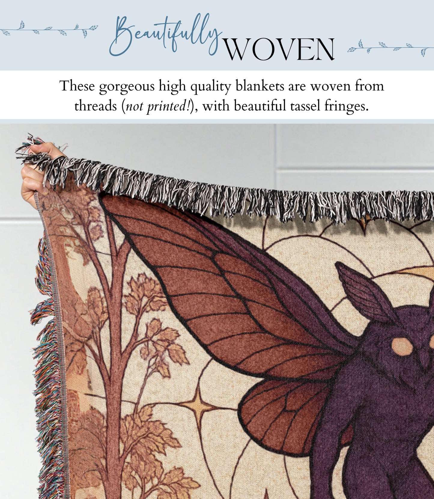 Mothman Woven Blanket