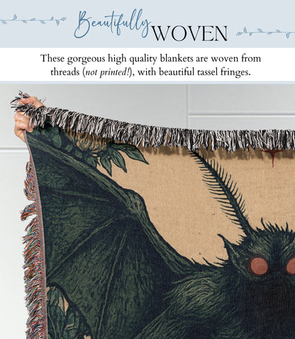 Mothman Woven Blanket