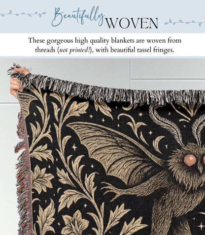 Mothman Woven Blanket
