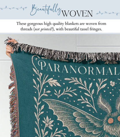 Personalized Mothman Woven Blanket