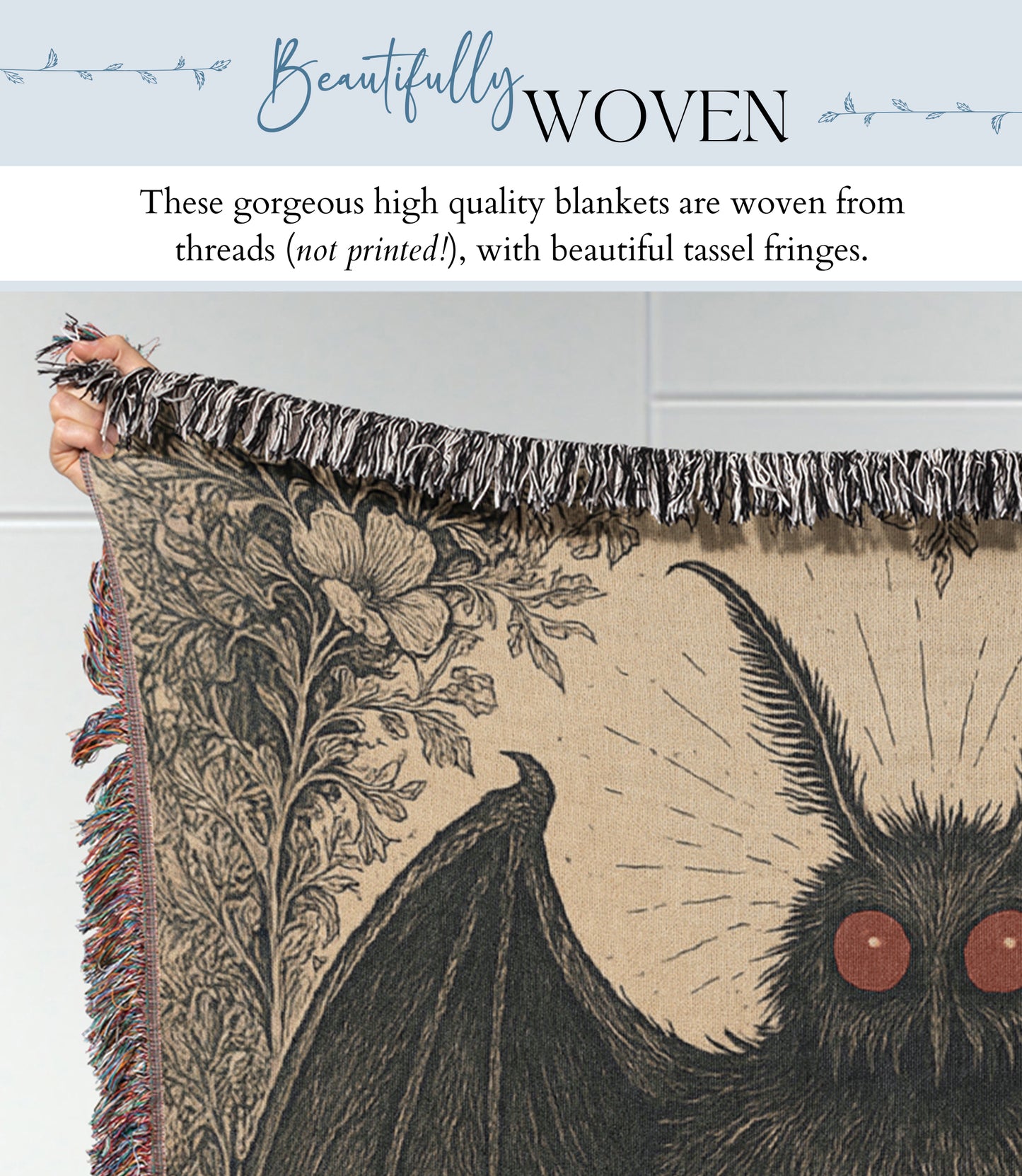 Mothman Woven Blanket