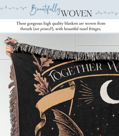 Personalized Mothman Woven Blanket