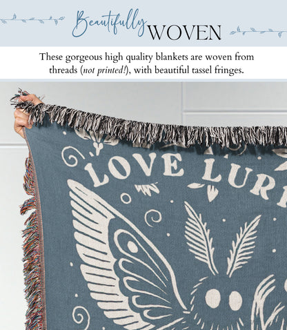 Personalized Mothman Woven Blanket