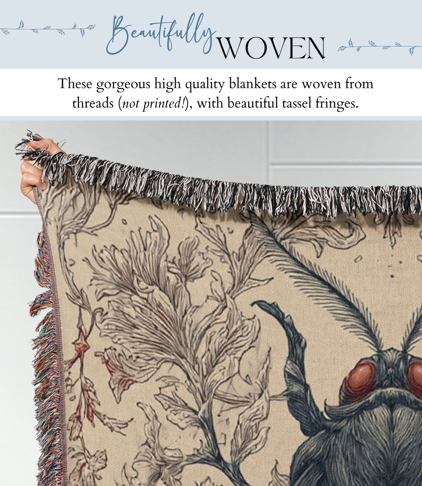 Mothman Woven Blanket