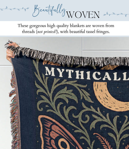Personalized Mothman Woven Blanket