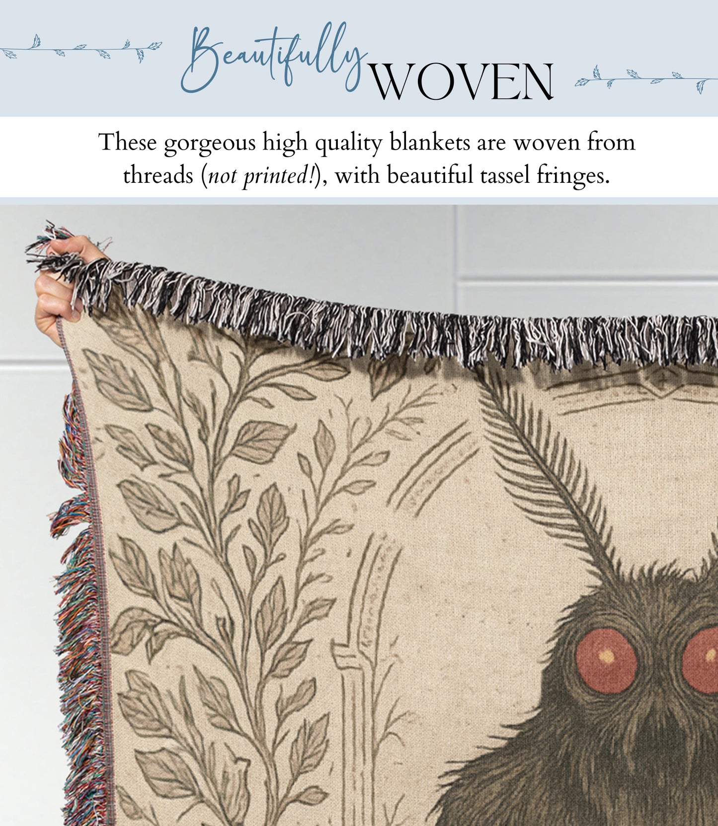 Mothman Woven Blanket