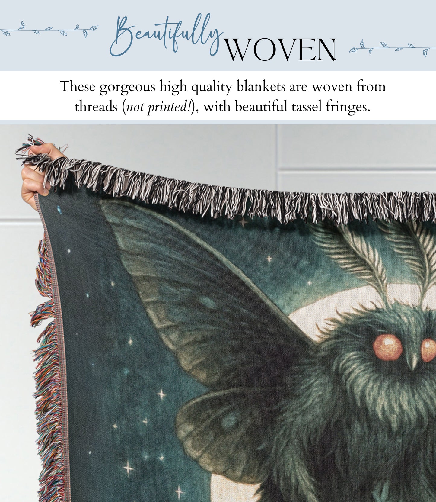 Mothman Woven Blanket