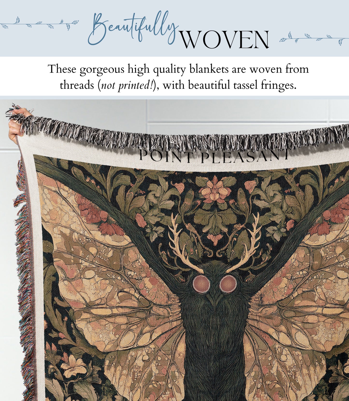 Mothman Woven Blanket
