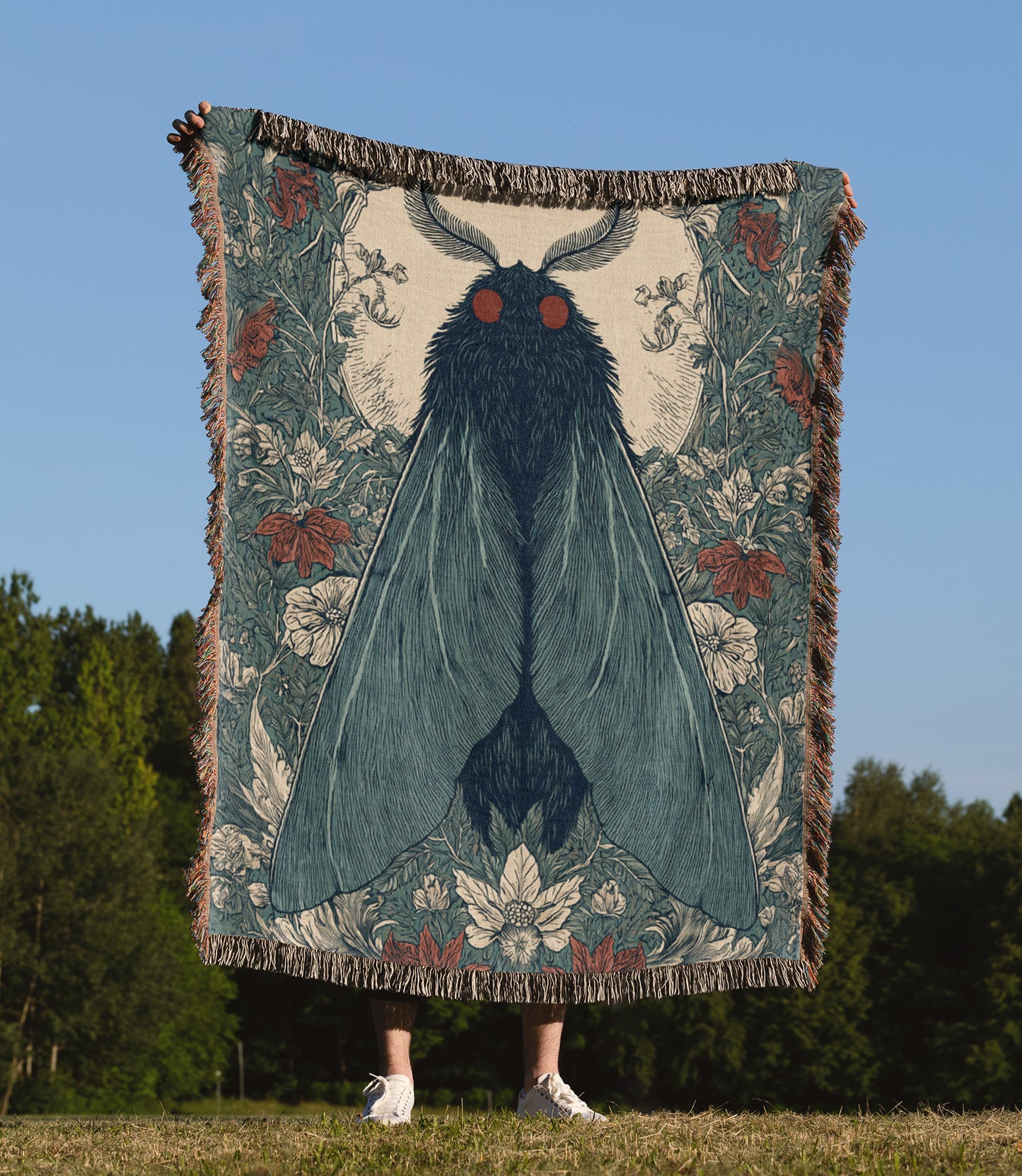 Mothman Woven Blanket