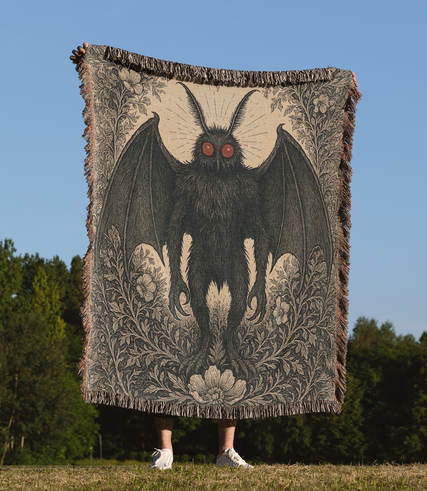 Mothman Woven Blanket