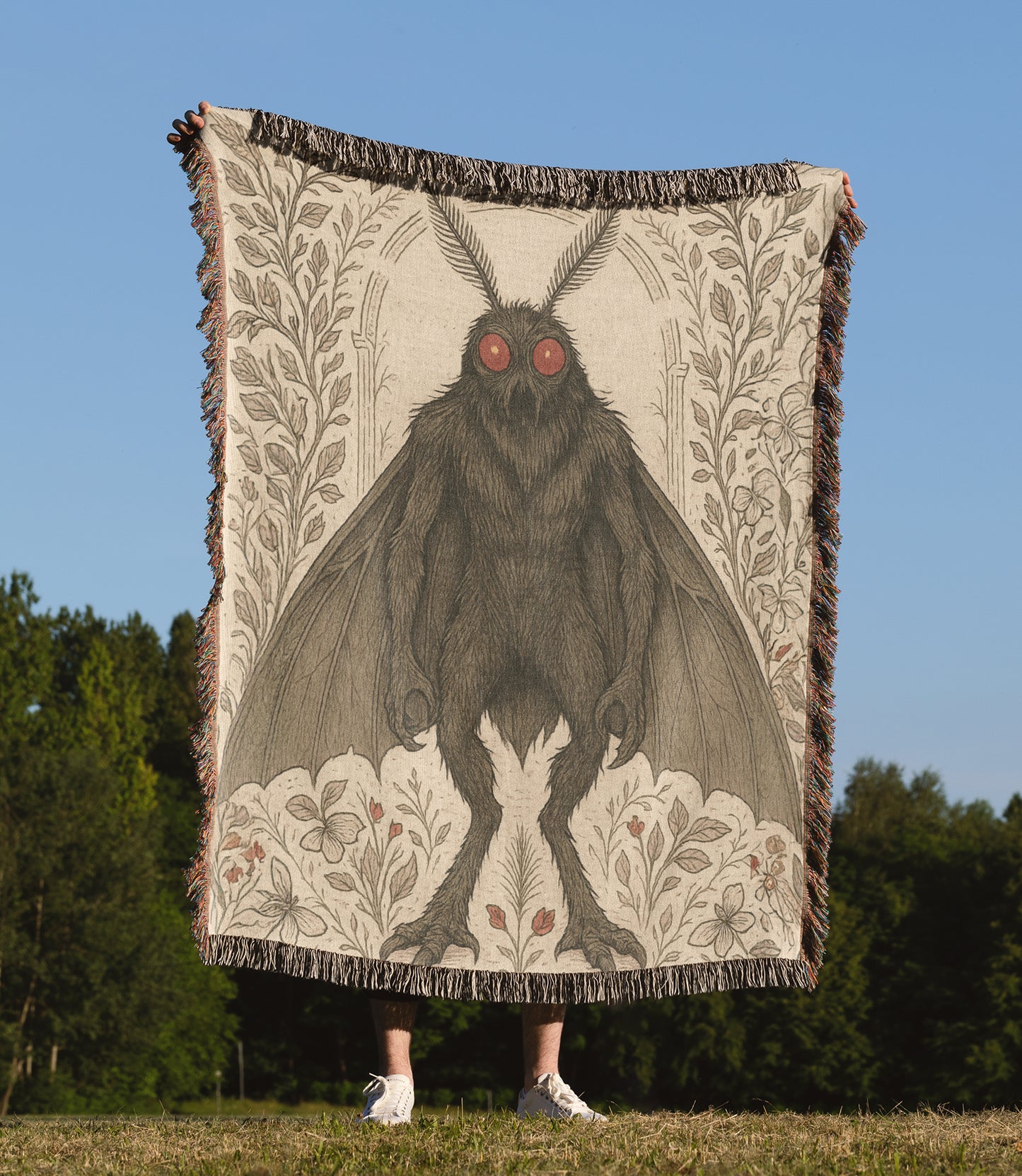 Mothman Woven Blanket