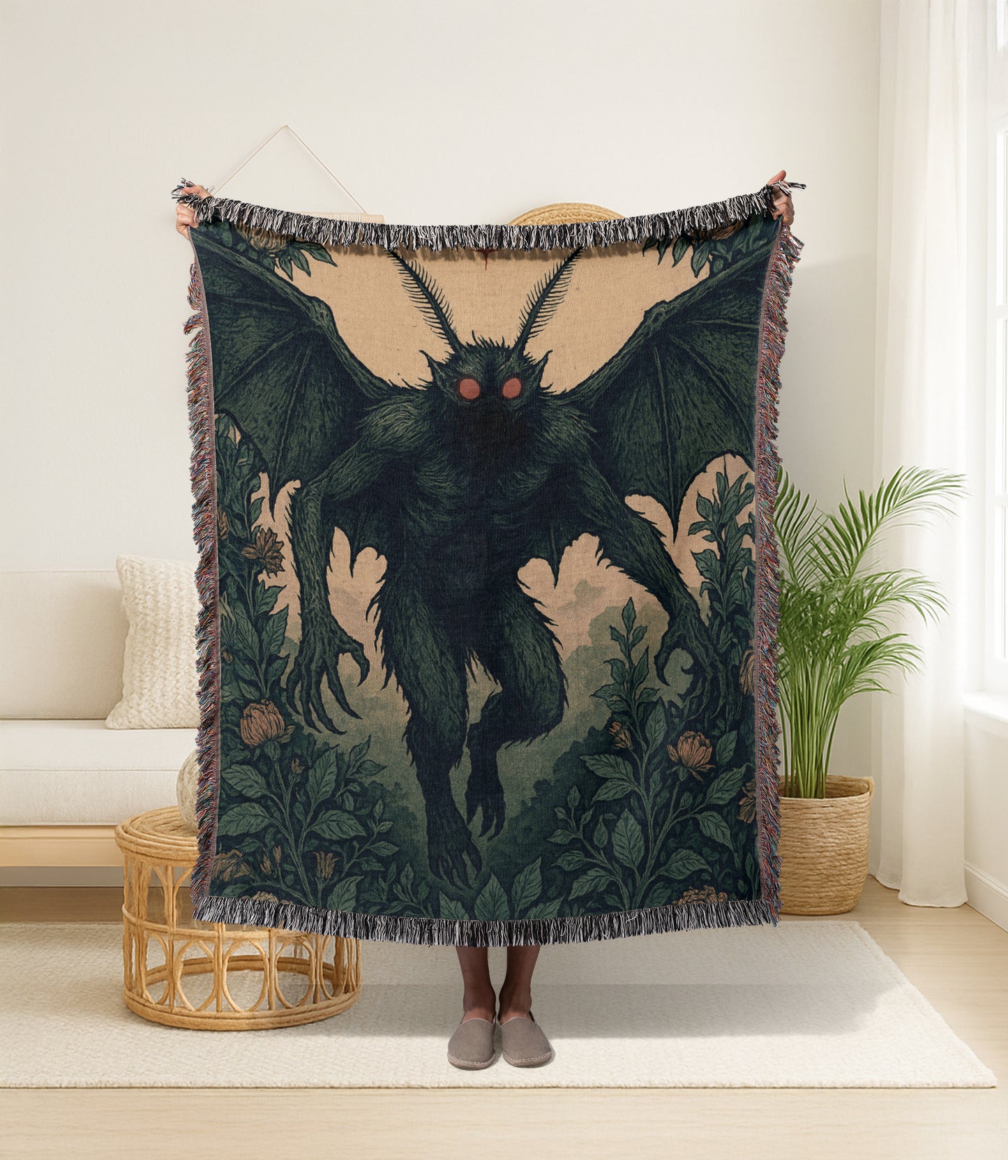 Mothman Woven Blanket