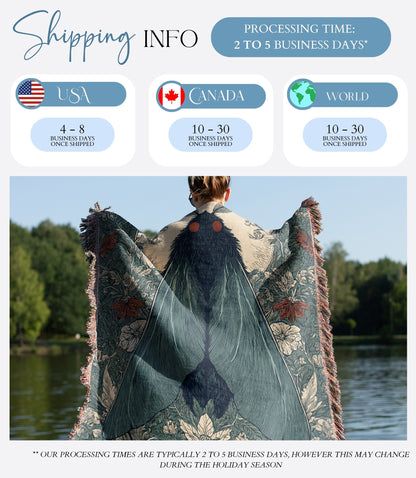 Mothman Woven Blanket